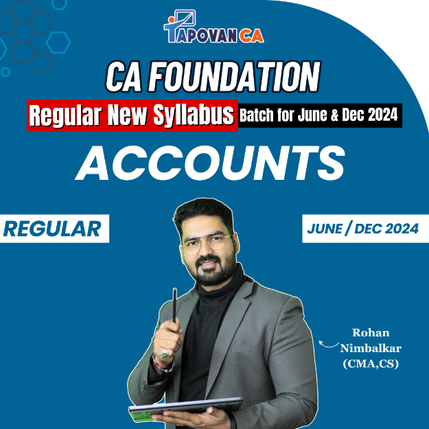 Picture of CA Foundation Accounting Regular New Syllabus by CMA CS Rohan Nimbalkar 