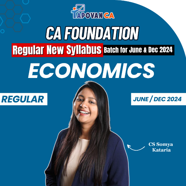 Picture of CA Foundation Economics Regular New Syllabus by CS Somya Kataria