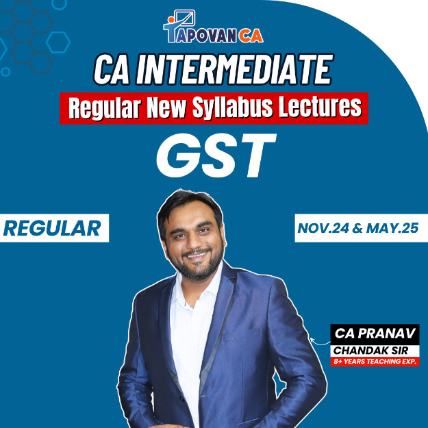 Picture of CA Intermediate GST Regular (New Syllabus) by CA Pranav Chandak Sir