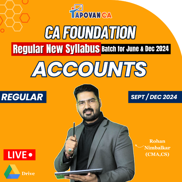 Picture of CA Foundation Accounting Regular New Syllabus by CMA CS Rohan Nimbalkar