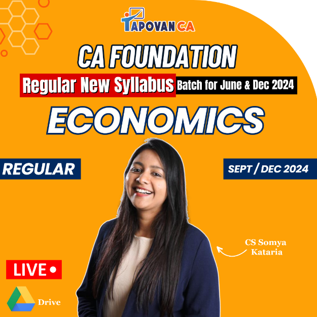 Picture of CA Foundation Business Economics Regular New Syllabus by CS Somya Kataria