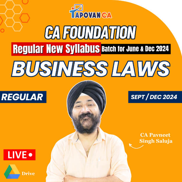 Picture of CA Foundation Business Laws Regular New Syllabus by CA Pavneet Singh Saluja