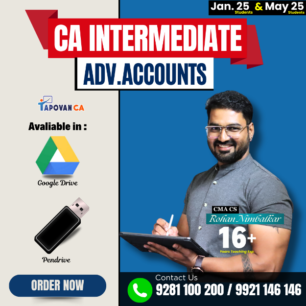 Picture of CA Intermediate Adv.Accounting Regular (New Syllabus) by CMA CS Rohan Nimbalkar Sir 